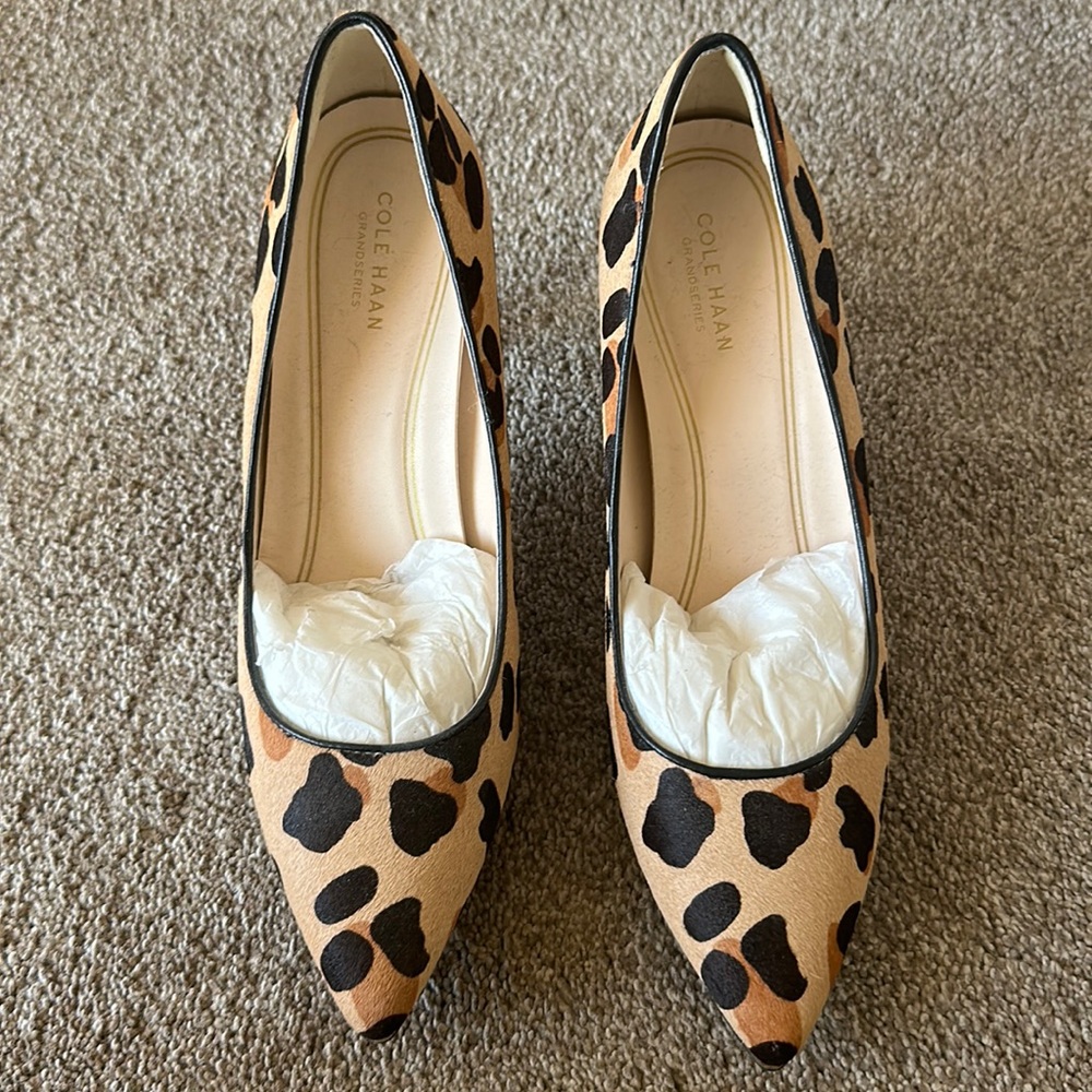 Cole Haan size 8 calf hair pumps *worn once*